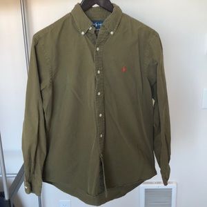 Polo Ralph Lauren button up shirt- Med- great cond